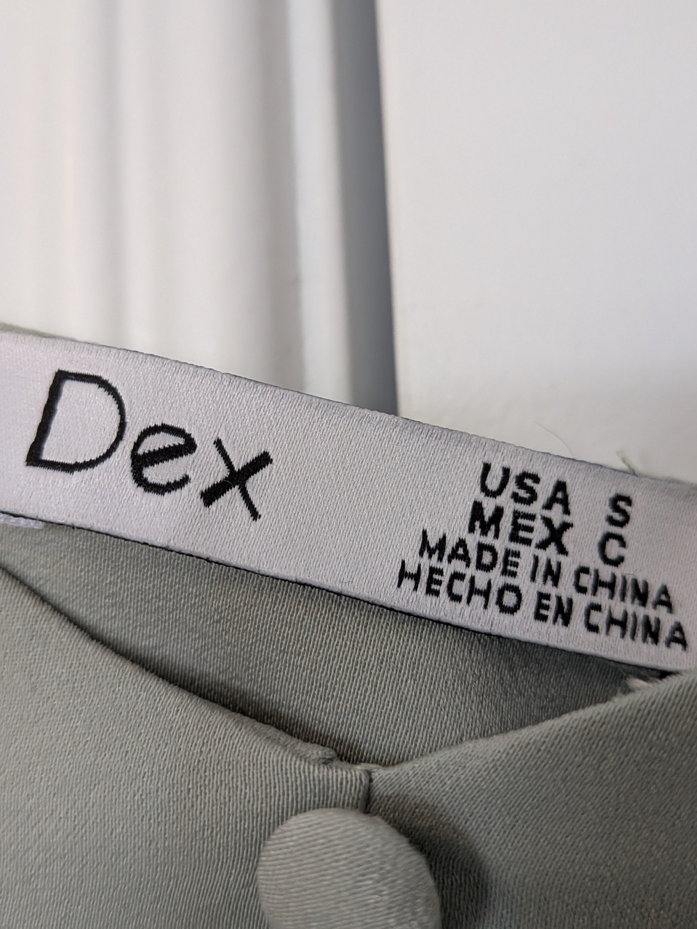 Satin Slip Dress in Sage Green - Picture 5 of 10